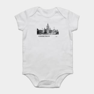 Connecticut State USA Baby Bodysuit